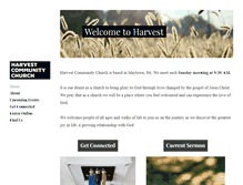 Tablet Screenshot of harvestcommunitychurch.net